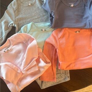 Lot of 5 Long Sleeved Onesies 3-6 months